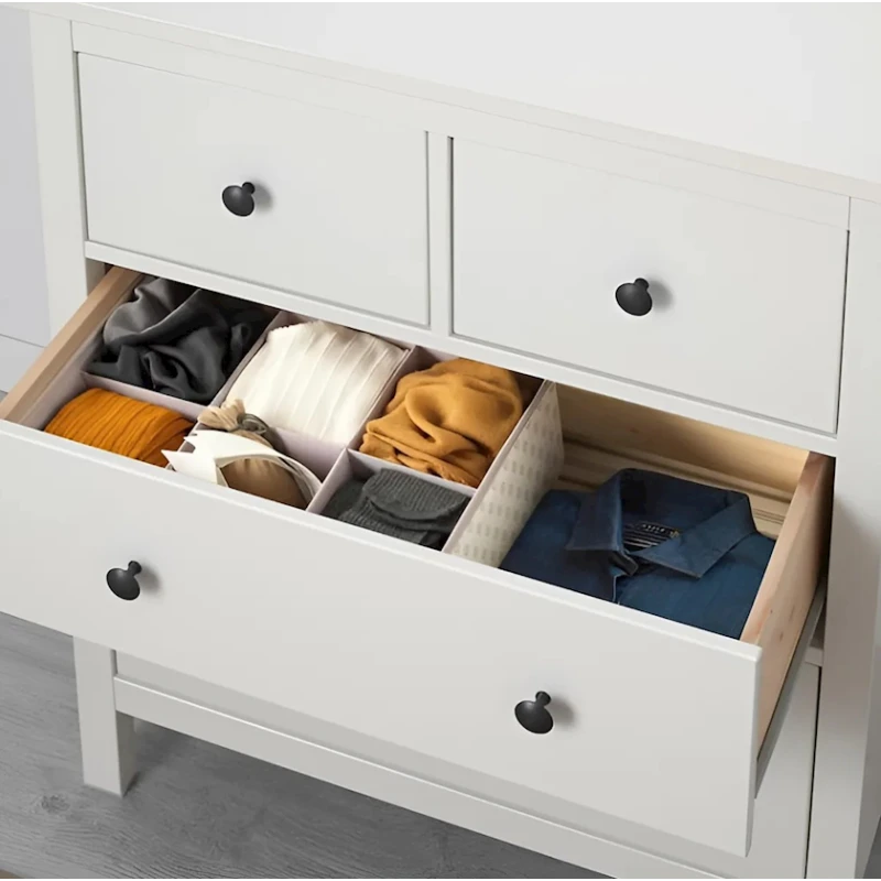 Комод Ev Plus, 85x78x45 см, ЛДСП, белый