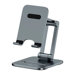 Держатель для телефона Baseus Foldable Metal Desktop Holder for Phones, Gray Держатель для телефона Baseus Foldable Metal Desktop Holder for Phones, Gray