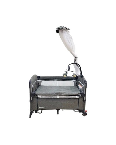 Manej-çarpayı Kidilo P02, boz, 100х70х78 sm