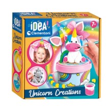 Əl işi dəsti Clementoni 18690 Idea Unicorn Creations Clay And Paint, 7+ yaş