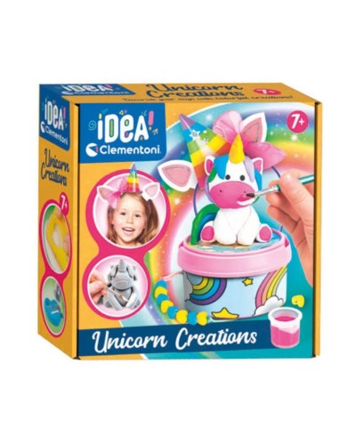Əl işi dəsti Clementoni 18690 Idea Unicorn Creations Clay And Paint, 7+ yaş
