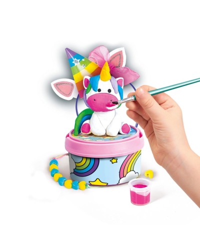 Əl işi dəsti Clementoni 18690 Idea Unicorn Creations Clay And Paint, 7+ yaş