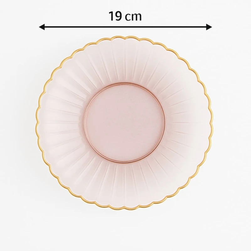 Тарелка Home Depo HOME0101, 19 см, розовая Тарелка Home Depo HOME0101, 19 см, розовая