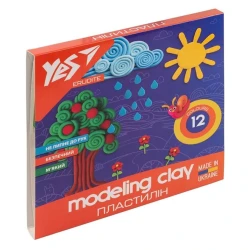 Пластилин Yes Erudite, 12 цветов