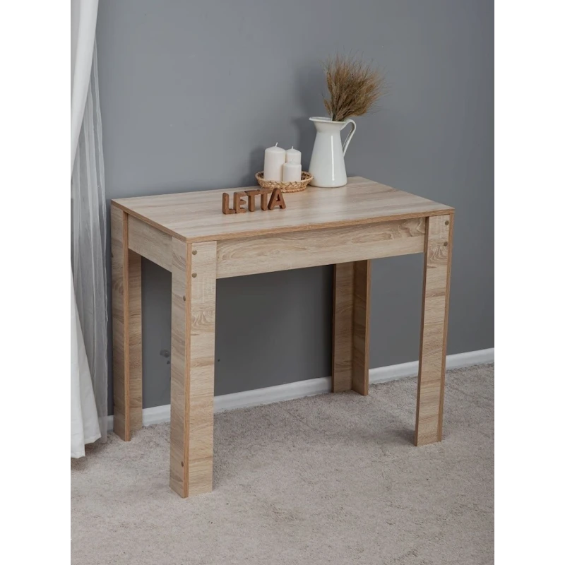 Стол обеденный Letta, ЛДСП, бежевый, 75.5х53х89 см Стол обеденный Letta, ЛДСП, бежевый, 75.5х53х89 см