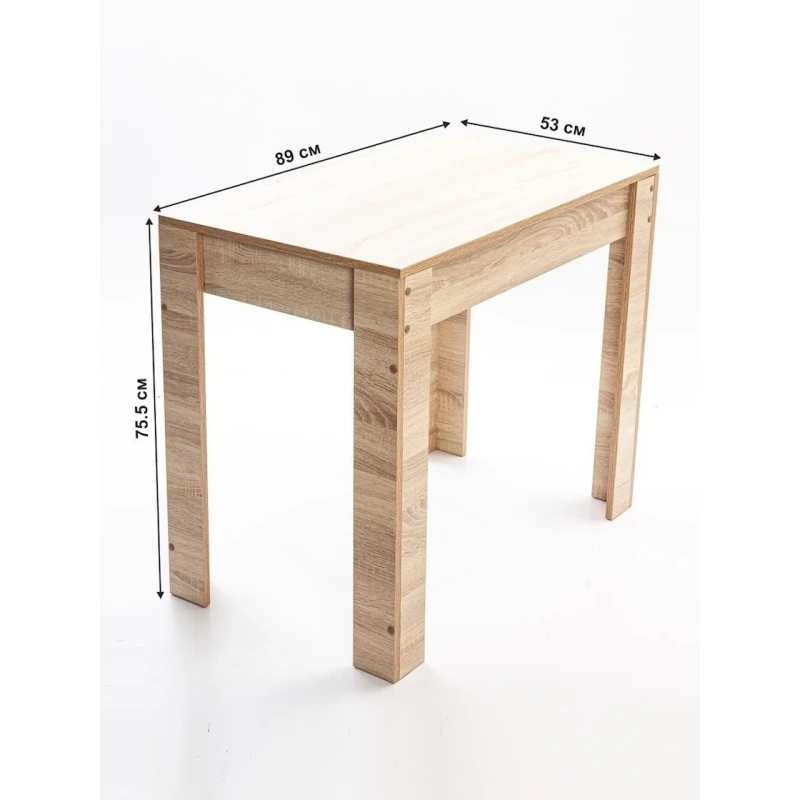 Стол обеденный Letta, ЛДСП, бежевый, 75.5х53х89 см Стол обеденный Letta, ЛДСП, бежевый, 75.5х53х89 см