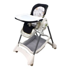 Uşaq yedizdirmə oturacağı Kidilo TB-02153BW, ağ/qara, 6+ ay