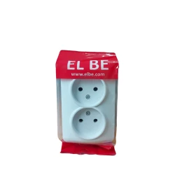 Розетка EL-BI N2 Simple, белый