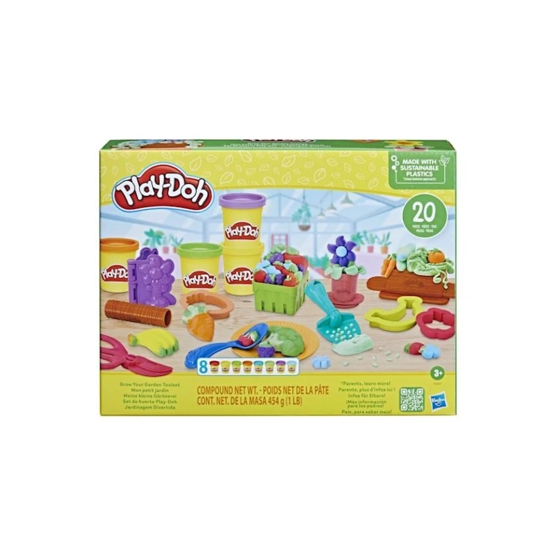 Набор для лепки Hasbro Play-Doh F6907 Grow Your Garden, 3+ лет Набор для лепки Hasbro Play-Doh F6907 Grow Your Garden, 3+ лет