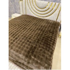 Pled-örtük MiraNova LQ-096, 210×230 sm, bambuk, qəhvəyi