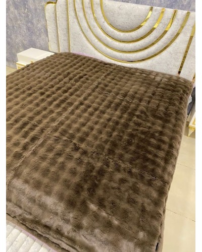 Pled-örtük MiraNova LQ-096, 210×230 sm, bambuk, qəhvəyi