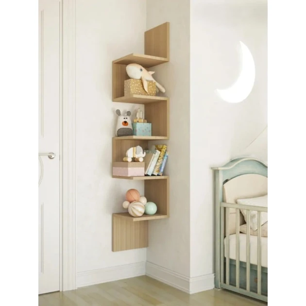 Полка настенная Art Mebel 68, ламинат, 138х25х25 см, бежевая Полка настенная Art Mebel 68, ламинат, 138х25х25 см, бежевая