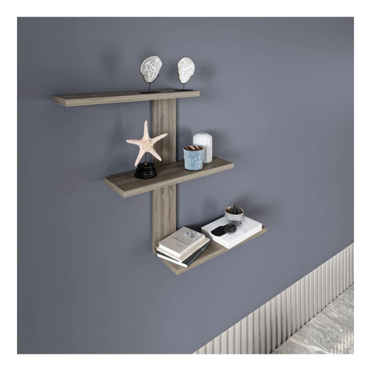 Divar rəfi Art Mebel 254, laminat, 60х35х16 sm, bej