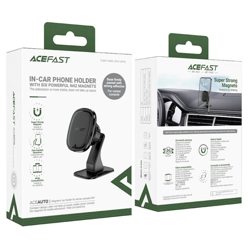 Автомобильный держатель для телефона Acefast D35 Black
