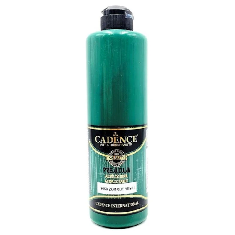 Декоративная акриловая краска Cadence Premium Acrylic Paint 9050 Emerald, Изумрудный, 500 мл Декоративная акриловая краска Cadence Premium Acrylic Paint 9050 Emerald, Изумрудный, 500 мл