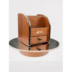 Tort üçün altlıq, plastik/şüşə, ağ, 25 sm