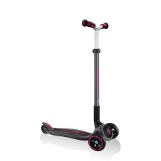 Samokat-kikbord Globber Master Prime, uşaqlar üçün, 3 yaşdan, maksimal çəki 50 kq, qara/çəhrayı