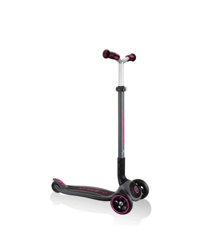 Samokat-kikbord Globber Master Prime, uşaqlar üçün, 3 yaşdan, maksimal çəki 50 kq, qara/çəhrayı