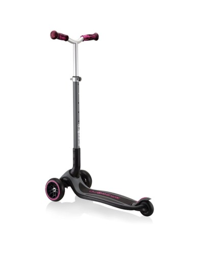 Samokat-kikbord Globber Master Prime, uşaqlar üçün, 3 yaşdan, maksimal çəki 50 kq, qara/çəhrayı