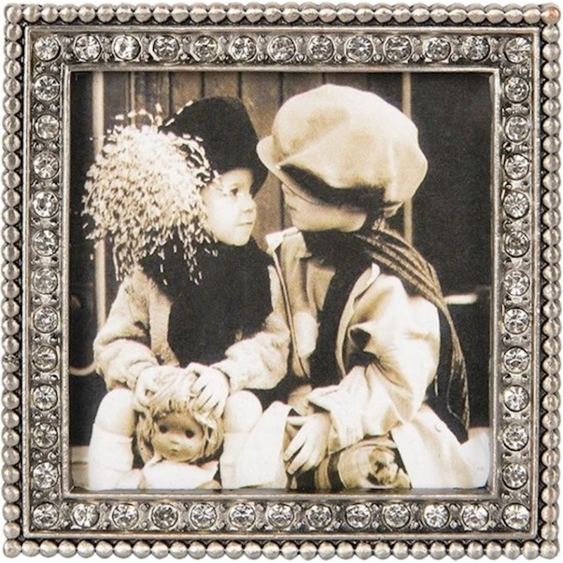 Foto çərçivə Clayre&Eef 9x2x9 sm, gümüşü