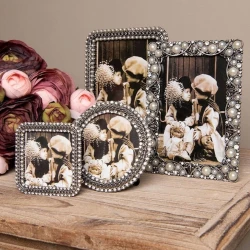 Foto çərçivə Clayre&Eef 9x2x9 sm, gümüşü