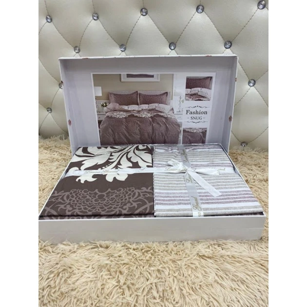 Комплект постельного белья MiraNova LQ-053, пододеяльник 200×230 см, простыня 245×250 см, наволочки 50×70 см, евро, сатин, разноцветный