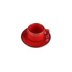 Чайная пара Porland Seasons 04ALM007437, 190 мл, красная