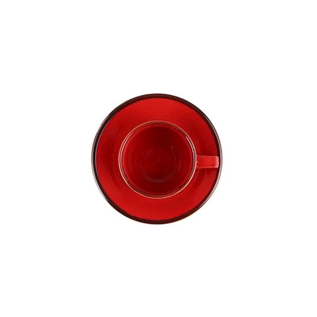 Чайная пара Porland Seasons 04ALM007437, 190 мл, красная Чайная пара Porland Seasons 04ALM007437, 190 мл, красная