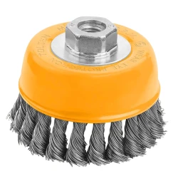 Щетка Tolsen 77587, основа стальная, 75 мм, желтая Щетка Tolsen 77587, основа стальная, 75 мм, желтая