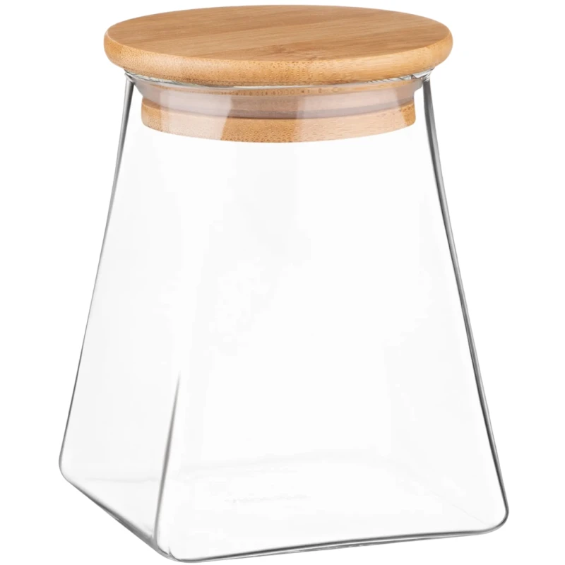 Банка для хранения Ardesto Fresh AR1351BLC, 510 мл, стекло/бамбук, прозрачный, конусная