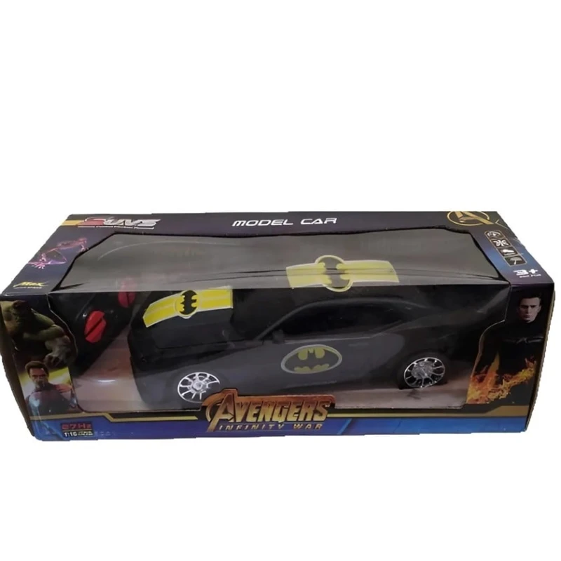 Радиоуправляемая машина Avengers Batman YY-35, от 3 лет, черная/желтая