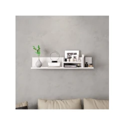 Настенная полка Art Mebel 94, ламинат, 16х90х15 см, белая Настенная полка Art Mebel 94, ламинат, 16х90х15 см, белая