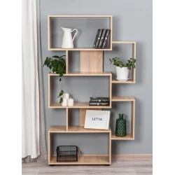 Стеллаж Letta ЛДСП, древесный, 160x25x80 см