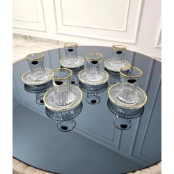 Набор чайный nh_asf15, стекло, прозрачный, на 6 персон Набор чайный nh_asf15, стекло, прозрачный, на 6 персон