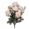 Букет искусственных цветов Камелия, 42x6 см, товар в ассортименте, 9 шт