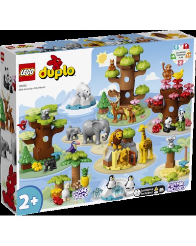 Konstruktor LEGO Duplo Town Wild Animals of the World 10975, 2+ yaş, 143 hissə
