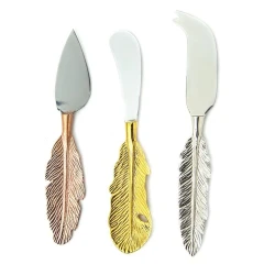 Набор ножей для сыра Hom-me 200000000001806, 3 предмета, нержавеющая сталь, Разноцветный