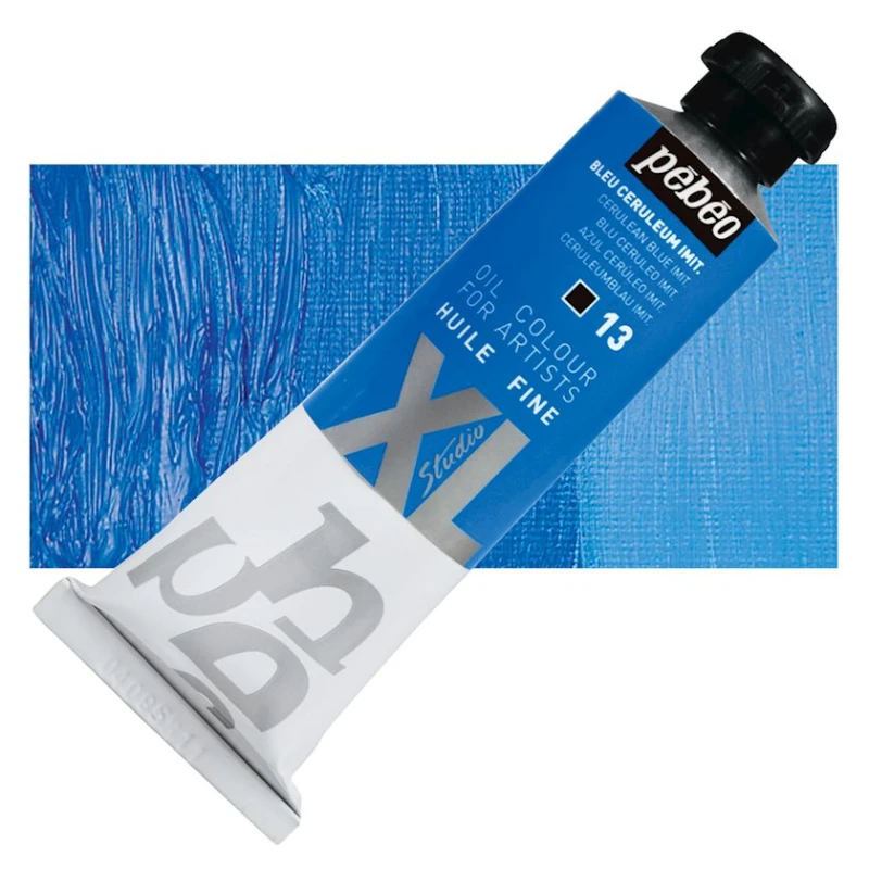 Масляная краска Pebeo Huile Fine XL Cerulean Blue, синий, 37 мл Масляная краска Pebeo Huile Fine XL Cerulean Blue, синий, 37 мл