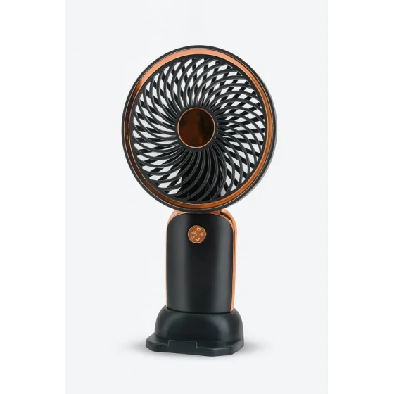 Mini Ventilyator, metal rəng detallı şarjlı, səssiz