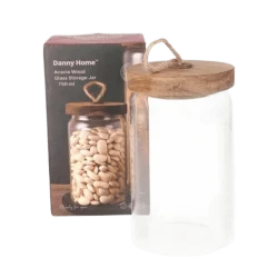 Банка для хранения пищевых продуктов Danny Home 1988-59 стекло, прозрачная, 750 мл