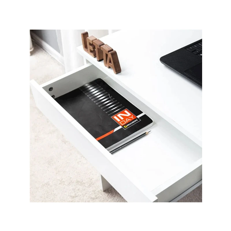 Письменный стол Letta, белый, ЛДСП, 75х43х92 см Письменный стол Letta, белый, ЛДСП, 75х43х92 см