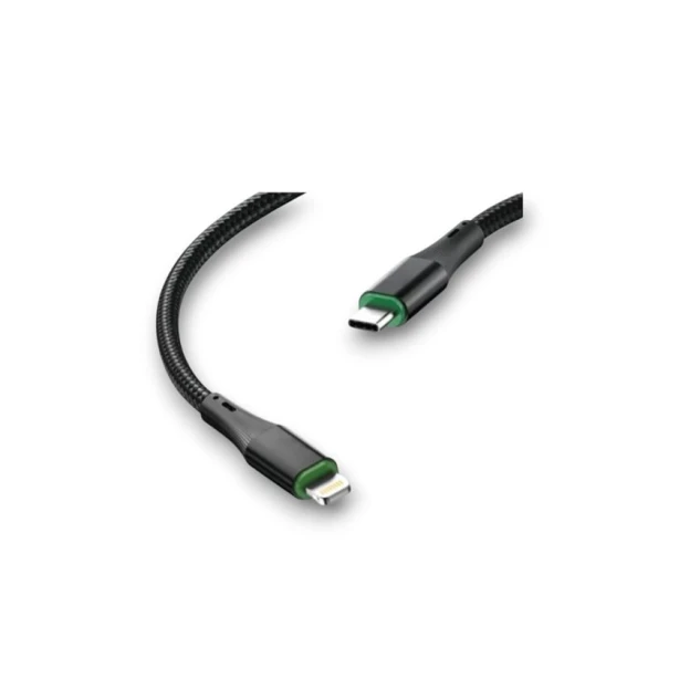 Kabel Estan 15Z-4C Type C to Lightning 27W, qara