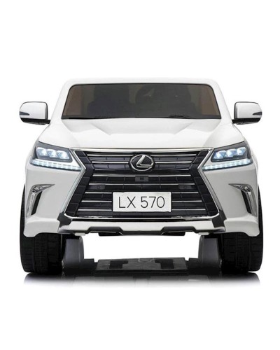 Uşaq elektrik avtomobili Zies Lexus CN.D-7588, 2 motor, 2 saat işləmə müddəti, idarəetmə pultu, ksenon faraları, səs effektləri, təhlükəsizlik kəməri, 25.5 kq, ağ
