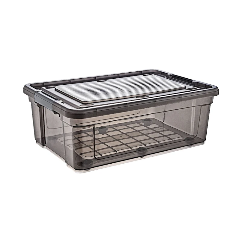 Контейнер на колесиках Hobby Life Elite 21270, 35 л, 60x47x22.5 см, пластик, черный