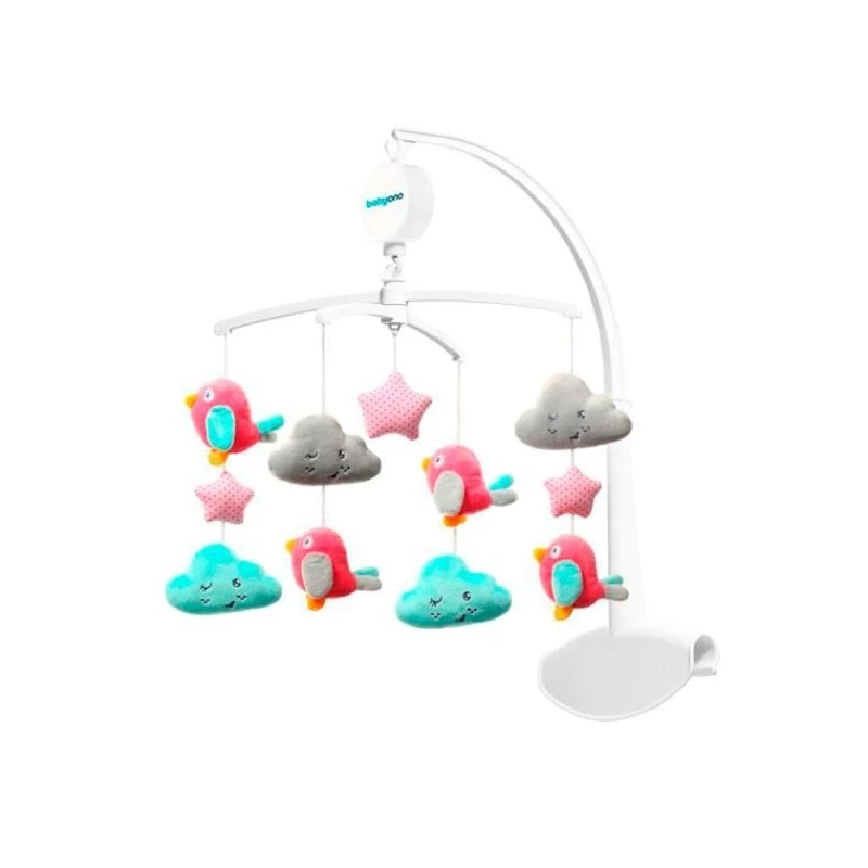 Музыкальный мобиль Babyono Тучки и птички Музыкальный мобиль Babyono Тучки и птички