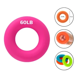 Кистевой эспандер Gymnic 1135 силикон, розовый, 9 см, 60 LB, 27 кг