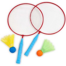 Badminton dəsti Addo Play LTD Jumbo 322-17170-I, qırmızı/mavi, 51x30 sm, 4+ yaş