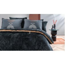 Yataq dəsti Yataş CoverMe Elian, yataq örtüyü 160x220 sm, mələfə 100х200 sm, yastıq üzü 50x70 sm, birnəfərlik, pambıq/poliester, qara