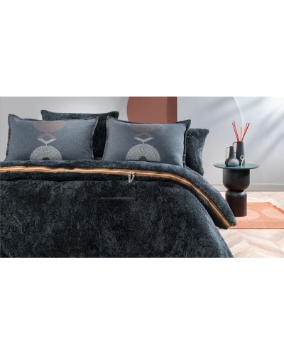 Yataq dəsti Yataş CoverMe Elian, yataq örtüyü 160x220 sm, mələfə 100х200 sm, yastıq üzü 50x70 sm, birnəfərlik, pambıq/poliester, qara