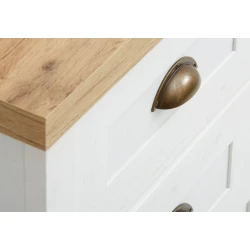 Комод JYSK Markskel 51x43x107 см, 5 ящиков, белый Комод JYSK Markskel 51x43x107 см, 5 ящиков, белый